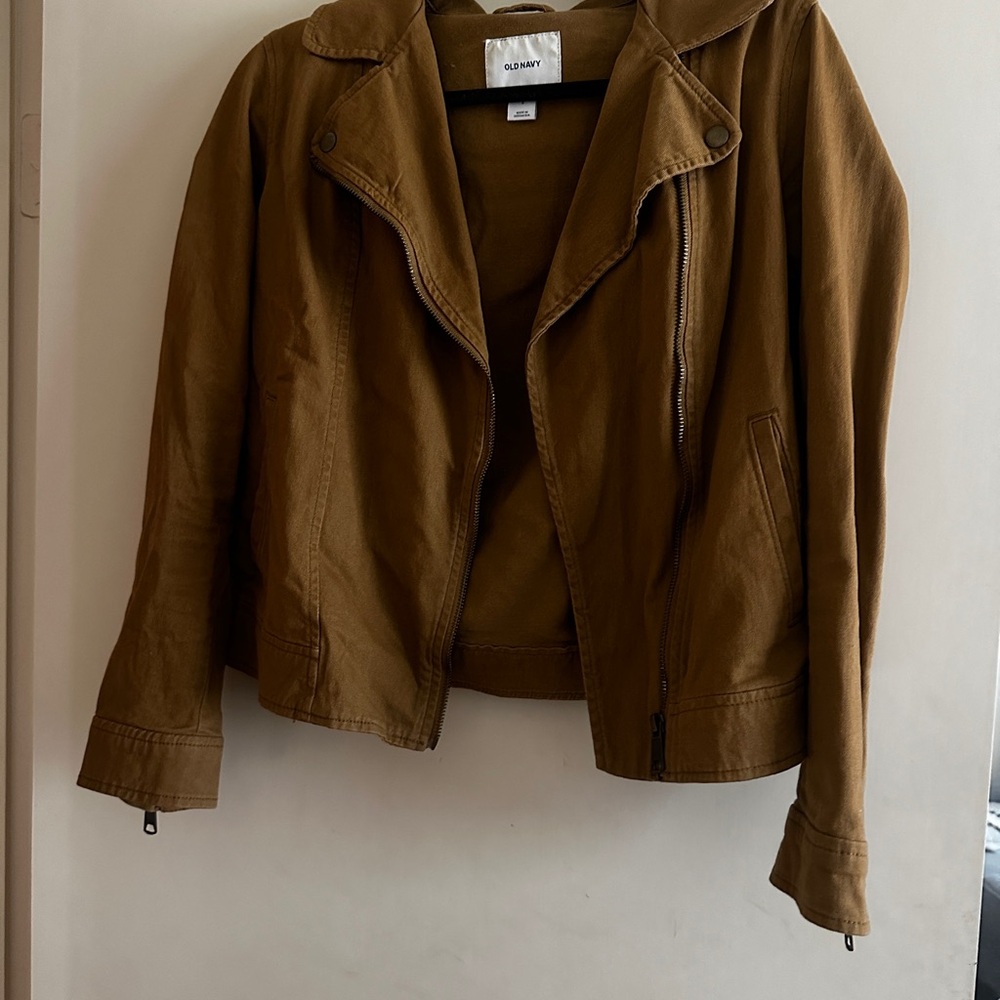 Old Navy Women's Brown Moto Jacket